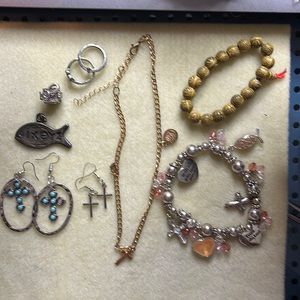 Christian Jewelry Lot 12 Pieces